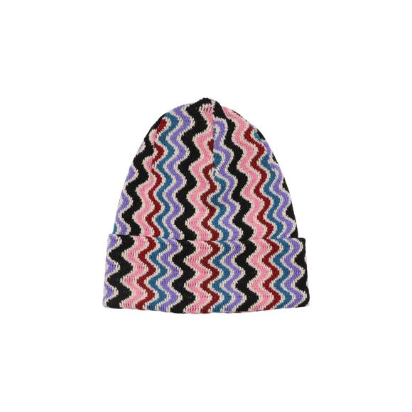 Missoni Pastel Multicolor Zig-zag Beanie Hat ~ M